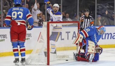 Rangers fall to Sabres for sixth loss in eight games in critical stretch