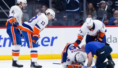 Islanders' Matthew Schaefer likely OK after two injury scares