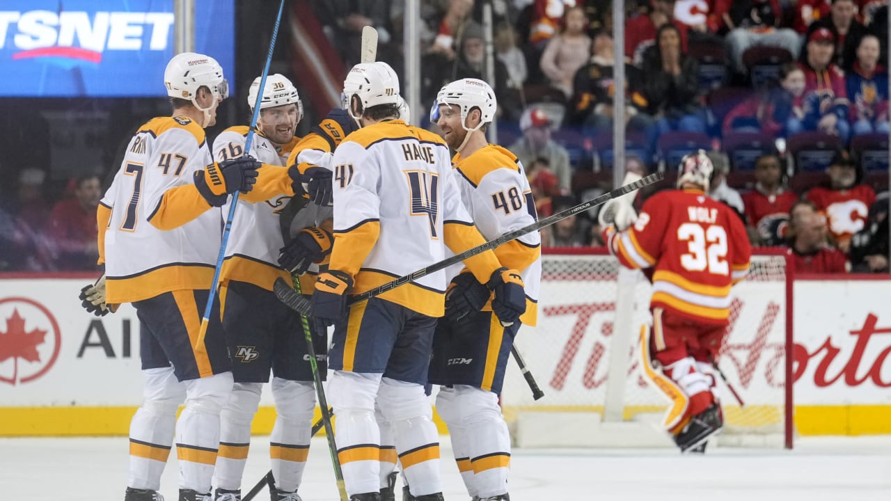 Hague, Stamkos Help Preds to Dramatic Victory Over Flames