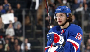 Artemi Panarin in a New York Rangers jersey