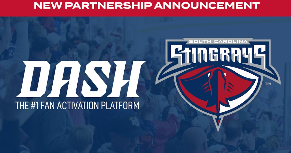 South Carolina Stingrays | STINGRAYS ANNOUNCE NEW MOBILE AUCTION PARTNERSHIP WITH DASH