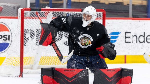 Rockford IceHogs goaltender Stanislav Berezhnoy has started off his career nicely in the AHL (Photo courtesy of NHL.com)