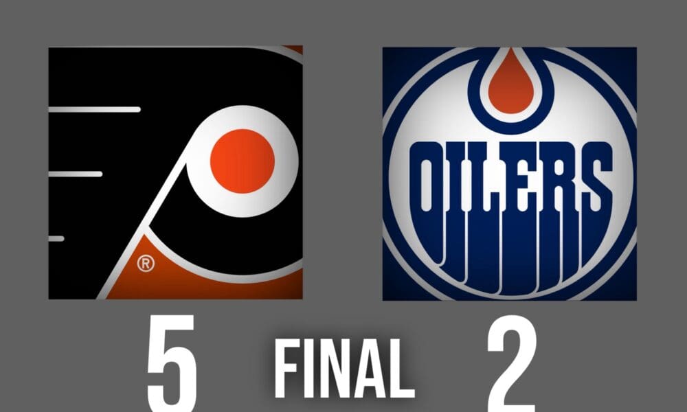 Flyers Fend Off Oilers Push, Hold on for 5-2 Win on Saturday