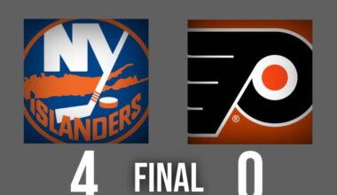 Lifeless Flyers Shutout at Home vs. Islanders on Monday