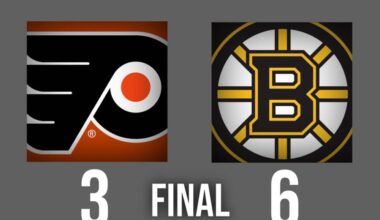 Flyers Struggle Once Again, Lose Third-Straight Game on Thursday vs. Bruins