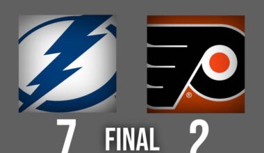 Flyers Have No Answer for Lightning's Third-Period Surge, Lose 7-2 on Saturday
