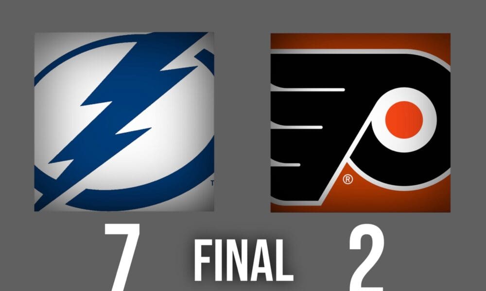 Flyers Have No Answer for Lightning's Third-Period Surge, Lose 7-2 on Saturday