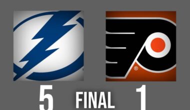 Flyers Overpowered in Chaotic Monday Night Matchup vs. Lightning