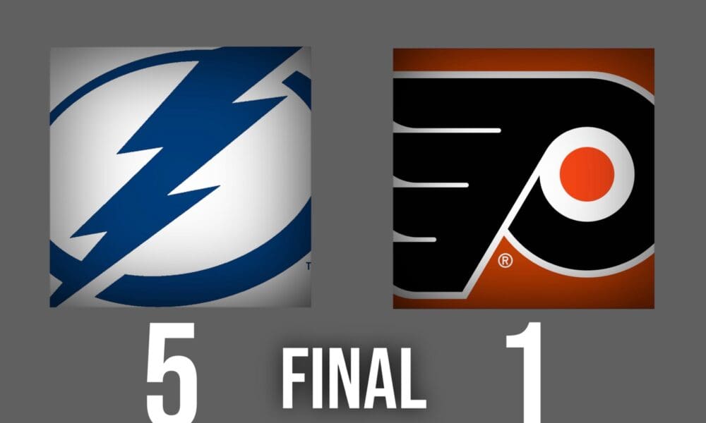 Flyers Overpowered in Chaotic Monday Night Matchup vs. Lightning