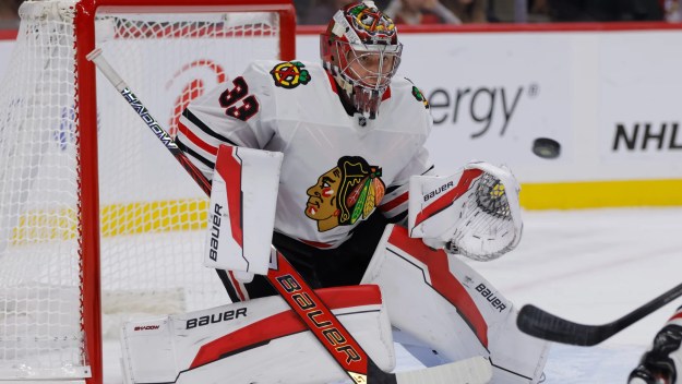 Chicago Blackhawks goaltender Drew Commesso has played very solid in the AHL (Photo courtesy of NHL.com)