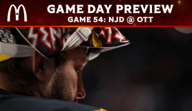 Ullmark returns as Sens wrap up homestand