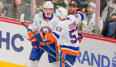 Holmstrom propels Islanders to OT win against Wild