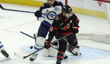 Chabot scores twice as the Senators hand the Jets their 9th straight loss, 4-2