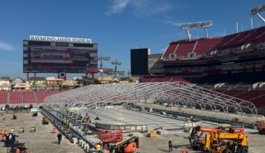 Raymond James Prepares For Tampa's First NHL Outdoor Game