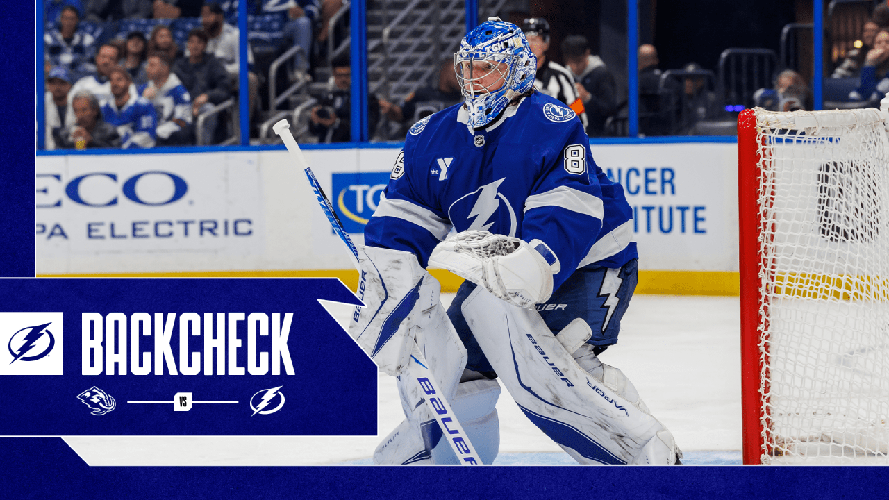 The Backcheck: Vasilevskiy shutout gives Lightning 2-0 win on Monday