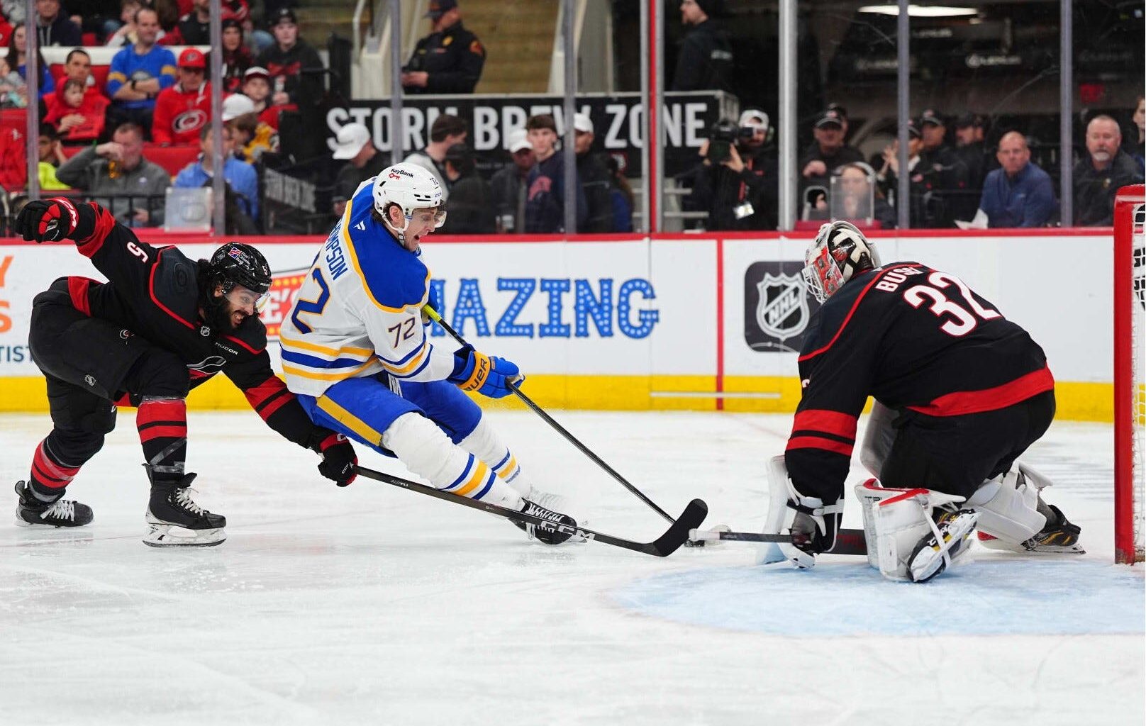 Sabres fall to Hurricanes in tight battle