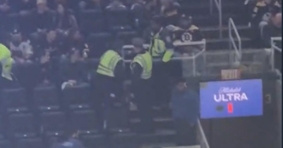 Man taken to hospital following fight and fall at TD Garden during Bruins game, one arrested
