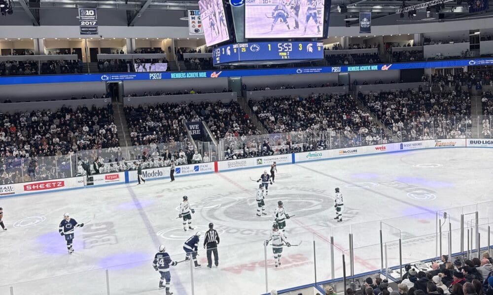 Flyers Prospects Porter Martone, Shane Vansaghi Impress in Michigan State's Win at Penn State