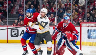 Golden Knights tie it late but fall 3-2 in OT to Canadiens