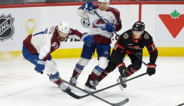Avalanche offense goes missing in "flat" 5-2 loss to Senators