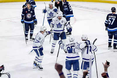 Max Domi leads Toronto Maple Leafs in overtime to 4-3 win against Winnipeg Jets