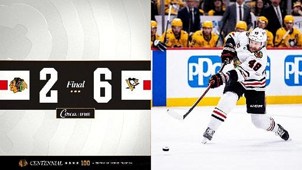 Penguins Dominate Blackhawks With Four-Goal Second Period Surge