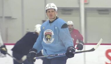 Tkachuk, Marchand hit the ice for Panthers practice