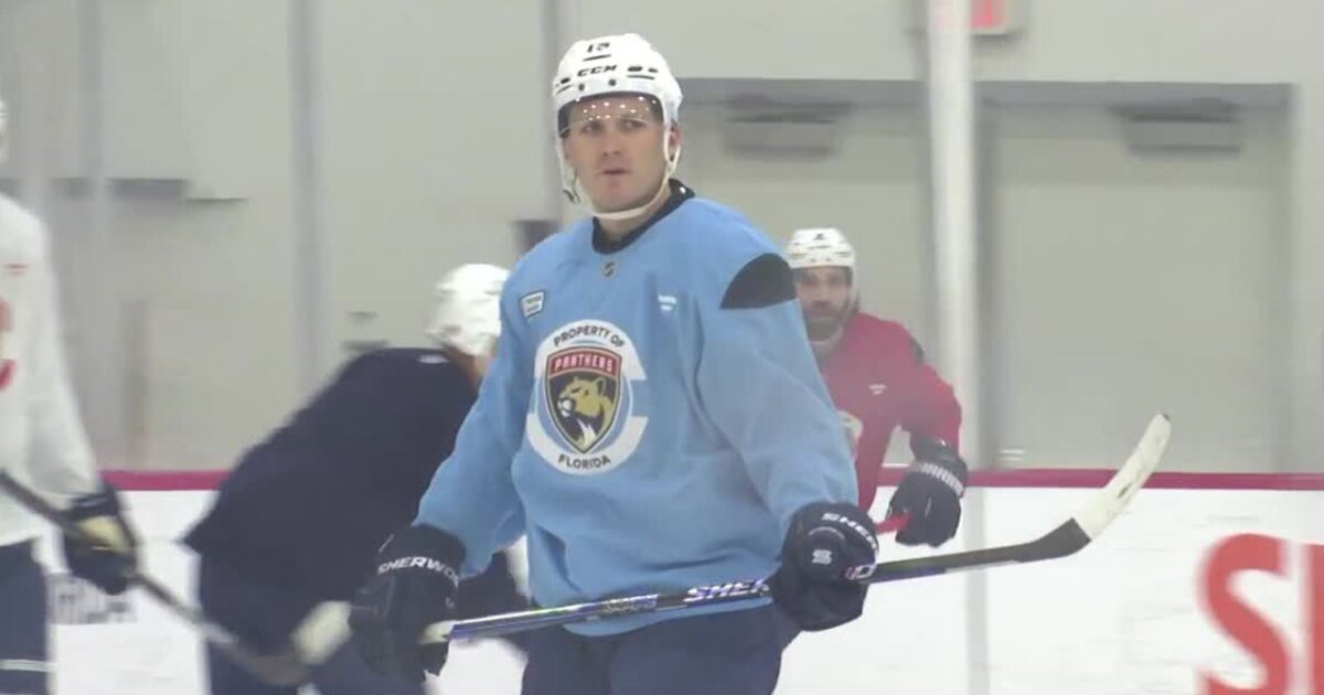 Tkachuk, Marchand hit the ice for Panthers practice
