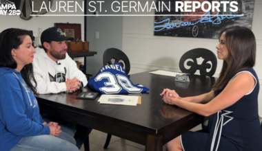 Local couple’s romance blooms over shared love for hockey