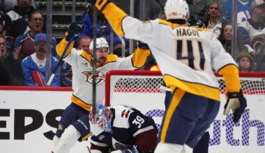 Predators hand Avalanche 1st home loss in regulation, 7-3 Friday