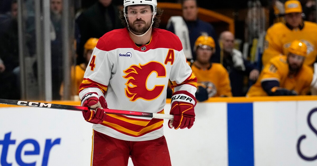 Vegas Golden Knights general manager discusses trade with Calgary Flames