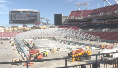 Construction speeds up ahead of Stadium Series