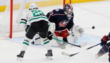 Jet Greaves makes 28 saves to lead Blue Jackets to 1-0 win over Stars