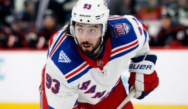 Mika Zibanejad sits out Rangers' game vs. Ducks after missing team meeting