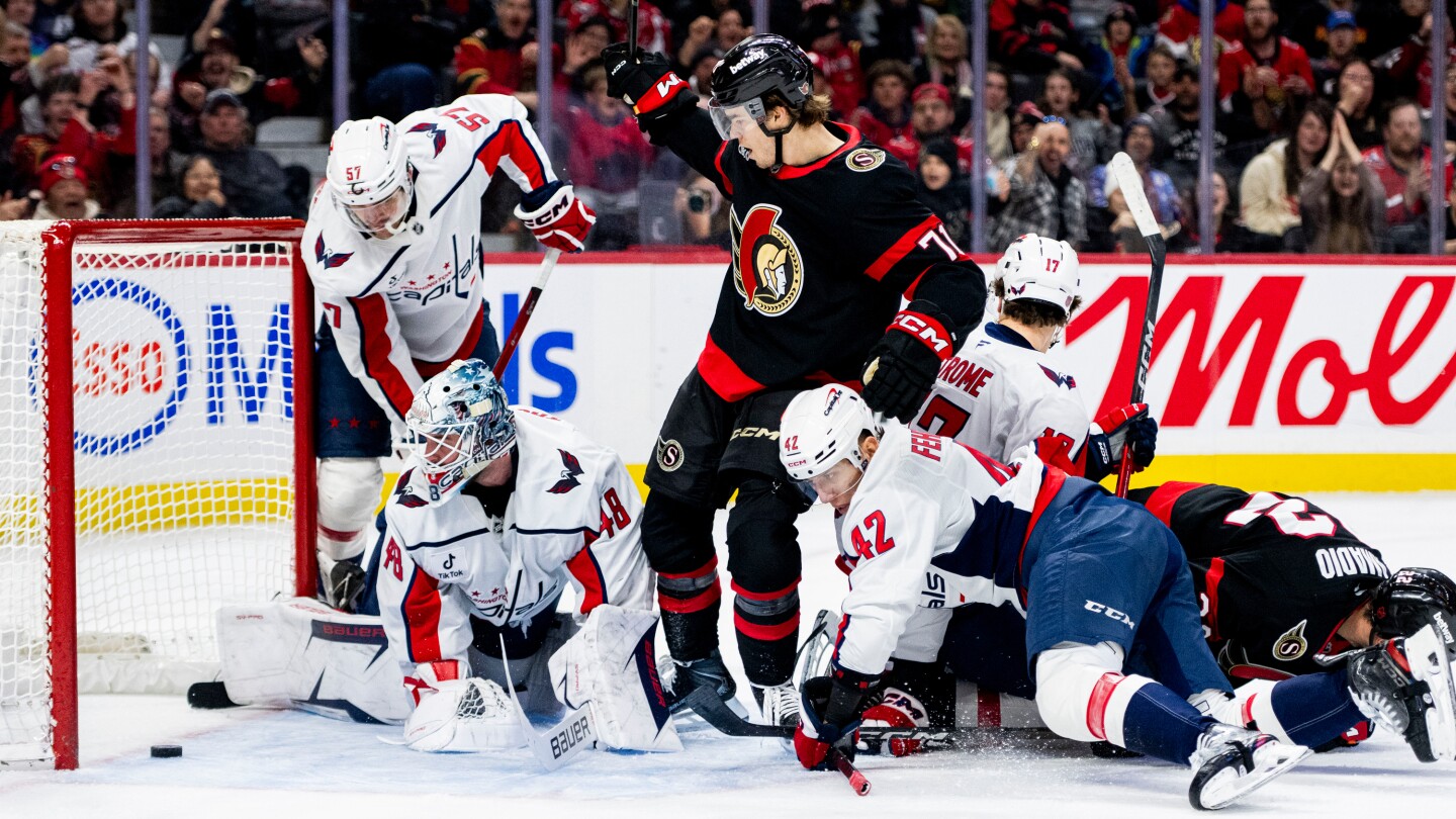 Fabian Zetterlund's late goal lifts Ottawa Senators over Washington Capitals