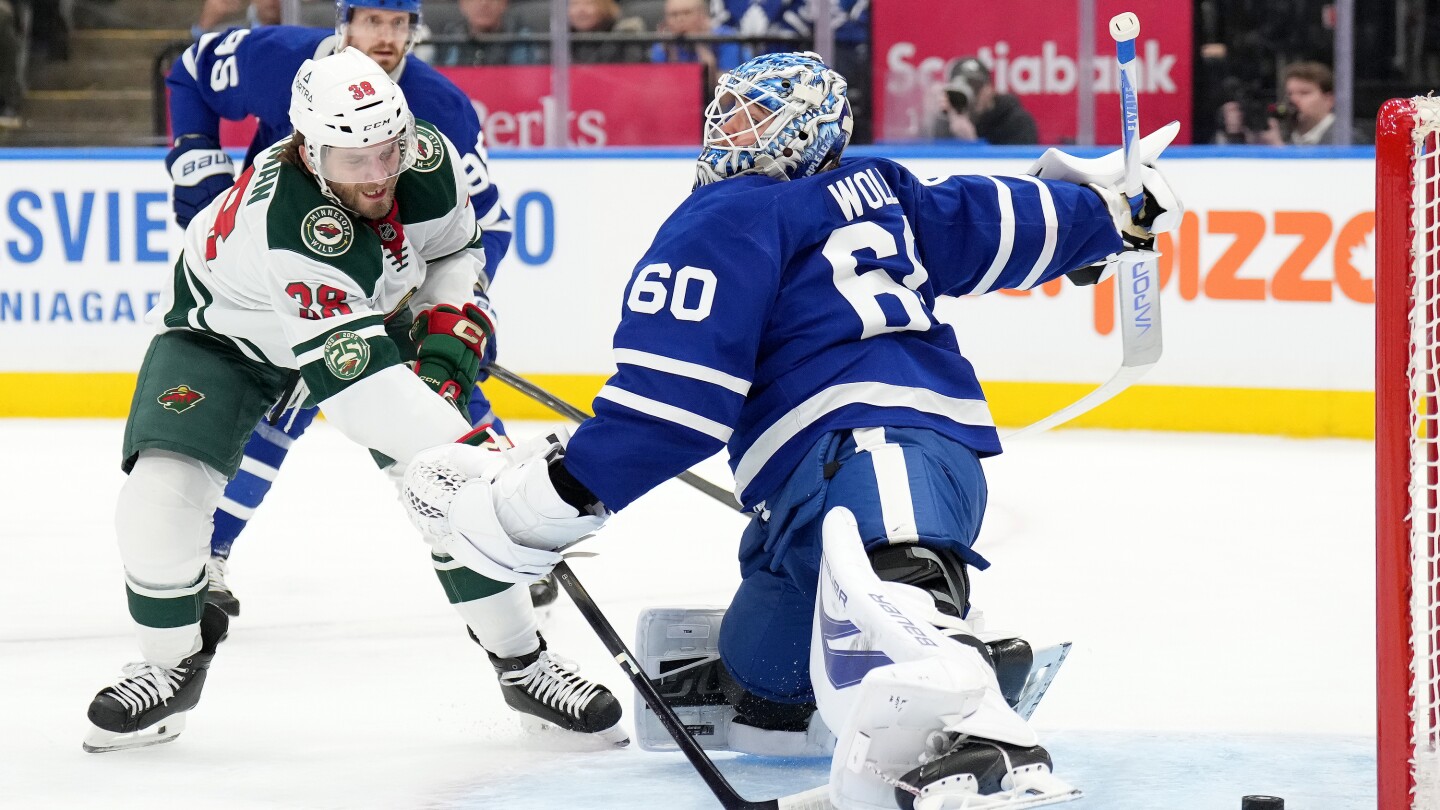 Foligno has first NHL hat trick to double season goals total, Wild beat Maple Leafs 6-3