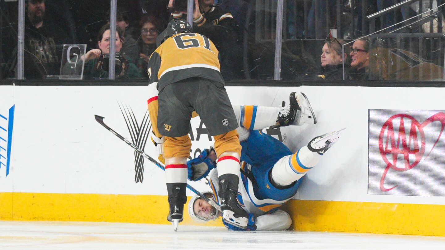 Blues' Broberg signs 6-year, $48M extension, then is injured vs. Golden Knights