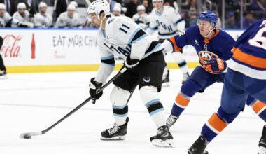 Dylan Guenther has 1st career hat trick to send Mammoth to 7-2 victory over Isles