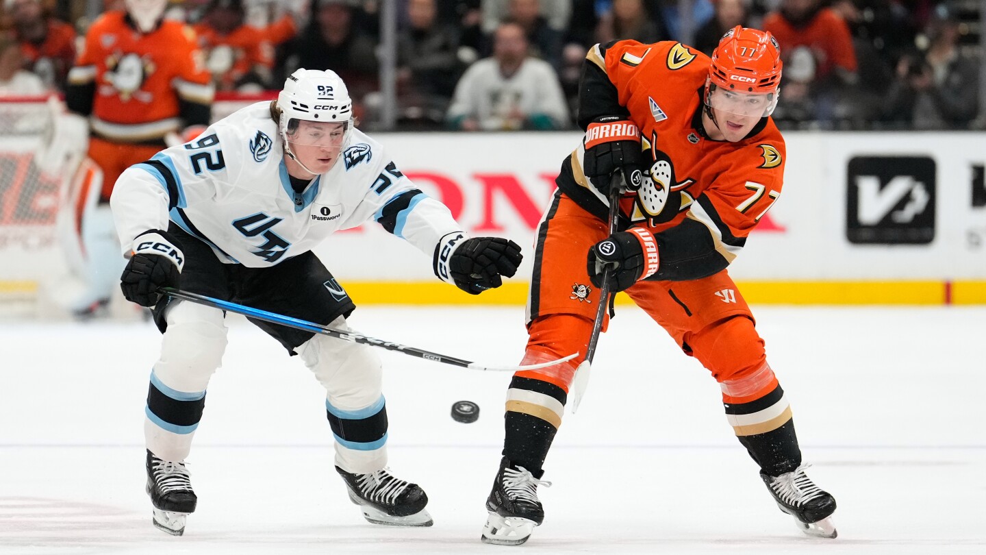 Anaheim Ducks F Frank Vatrano will be out for 6 weeks with a broken shoulder