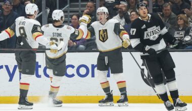 Stone scores in OT, Eichel had 3 assists in Golden Knights' 3-2 win over Kings