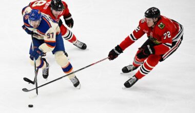 McDavid, Bouchard help Oilers beat Blackhawks 4-1