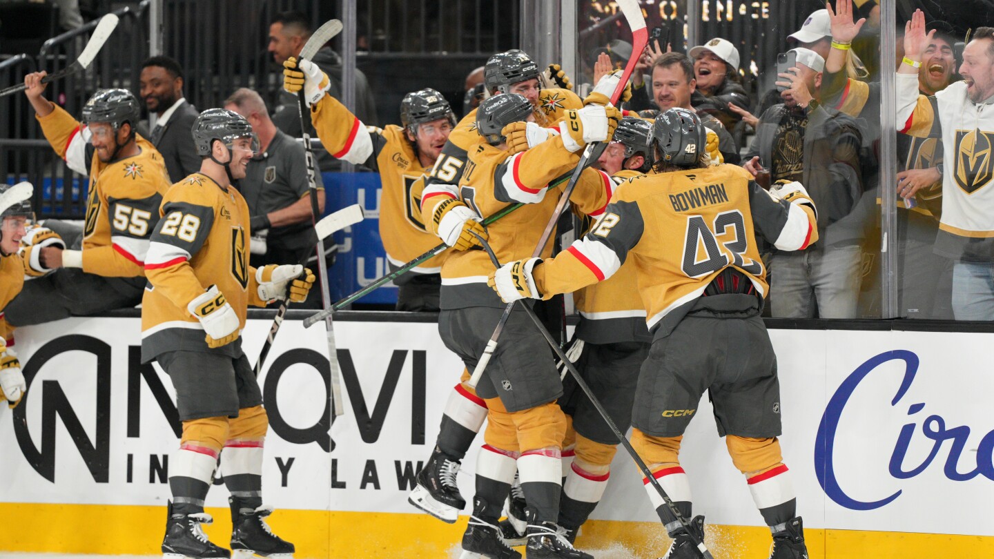 Eichel's goal in OT leads Golden Knights past Maple Leafs 6-5