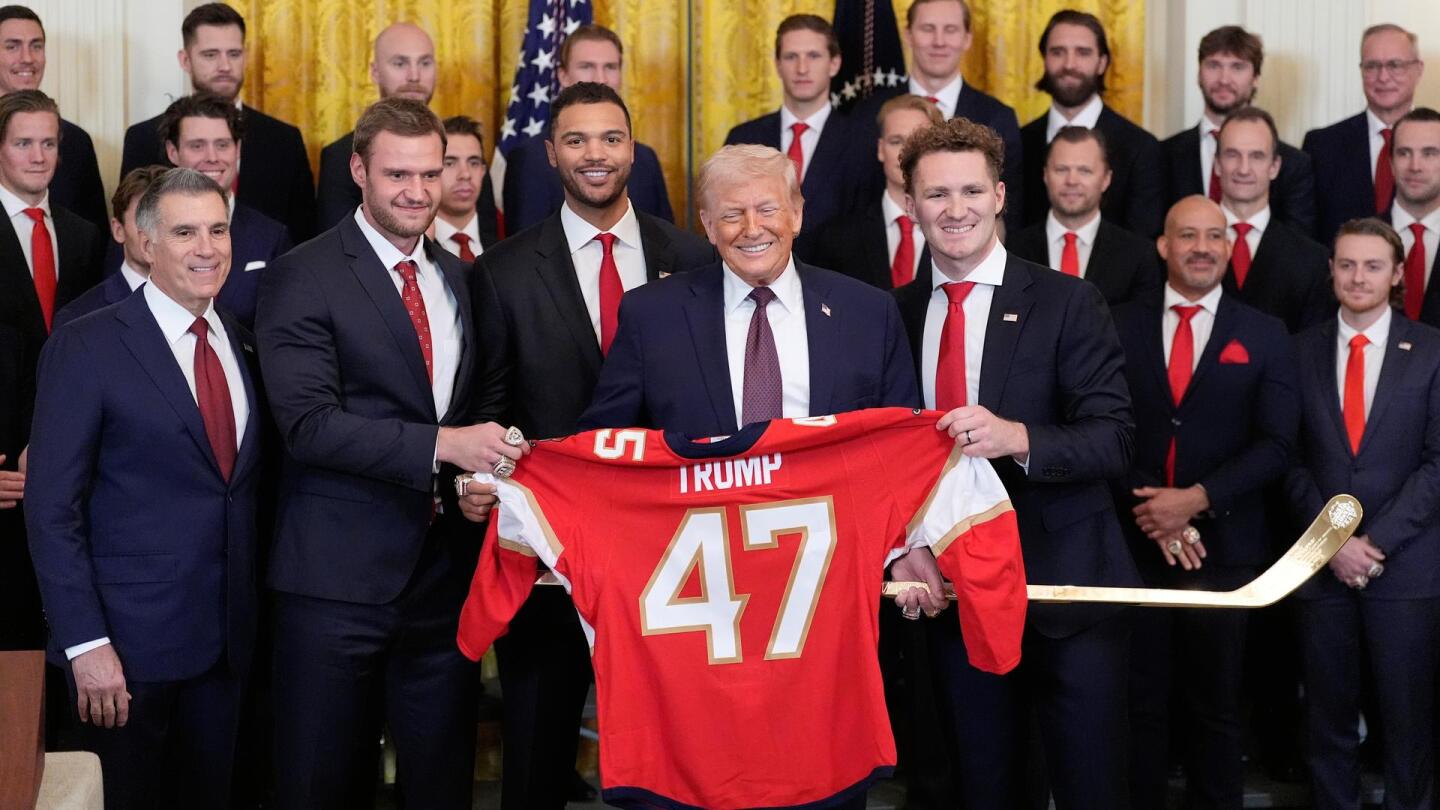 Trump celebrates Stanley Cup champion Florida Panthers at the White House