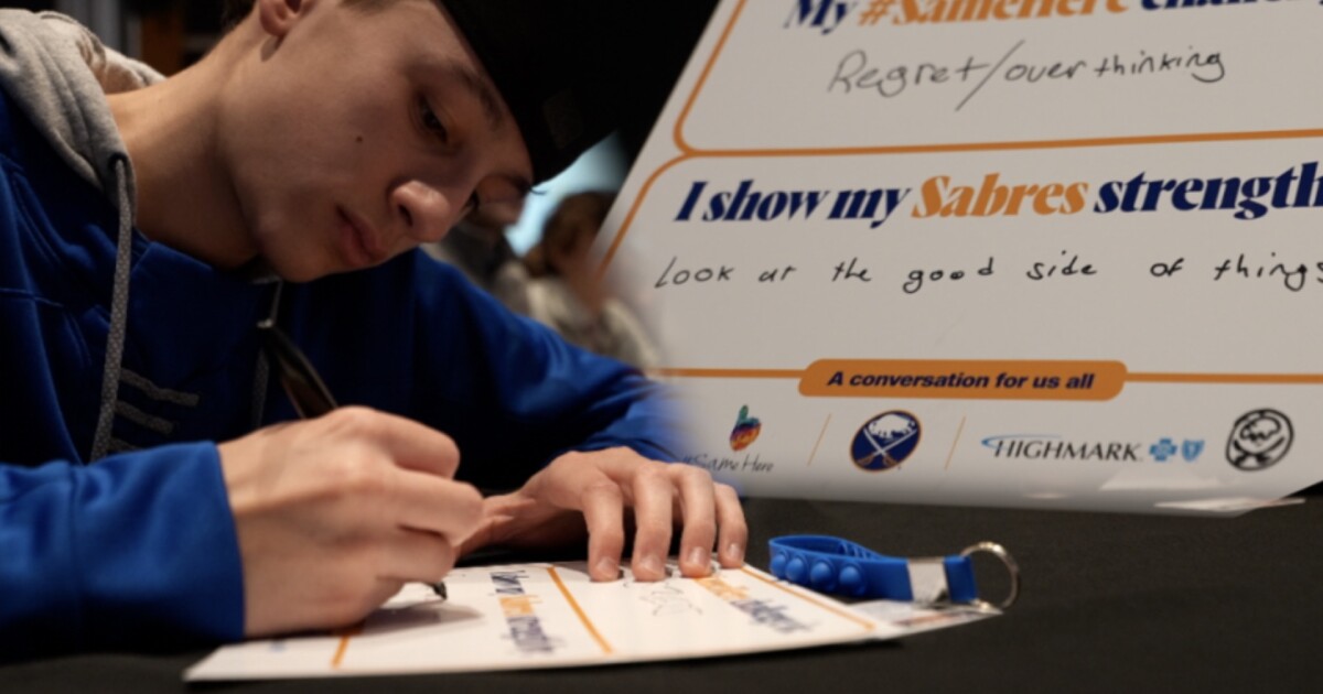 Sabres host Mental Health Awareness Night with hundreds of students