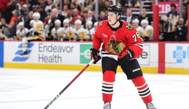 Blackhawks send Nick Lardis to AHL in forward group shakeup amid scoring drought