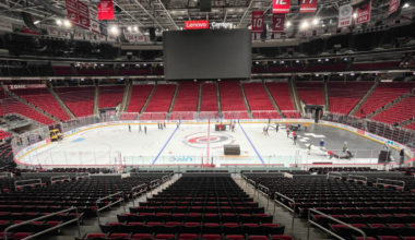 How the Lenovo Center flips from court to ice in hours