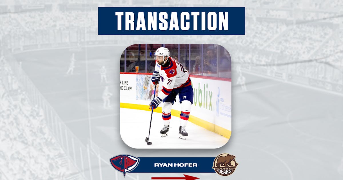 South Carolina Stingrays | FORWARD RYAN HOFER RE-ASSIGNED TO HERSHEY