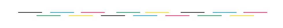 colored lines with varying lengths and arrangement resembling a sound wave or rhythm pattern