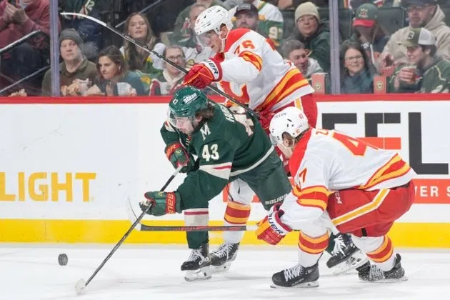 Wild Extend Point Streak to Four Games with Commanding Win Over Flames