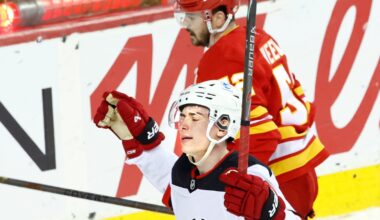 Simon Nemec scores in OT to lift the Devils past the Flames, 2-1